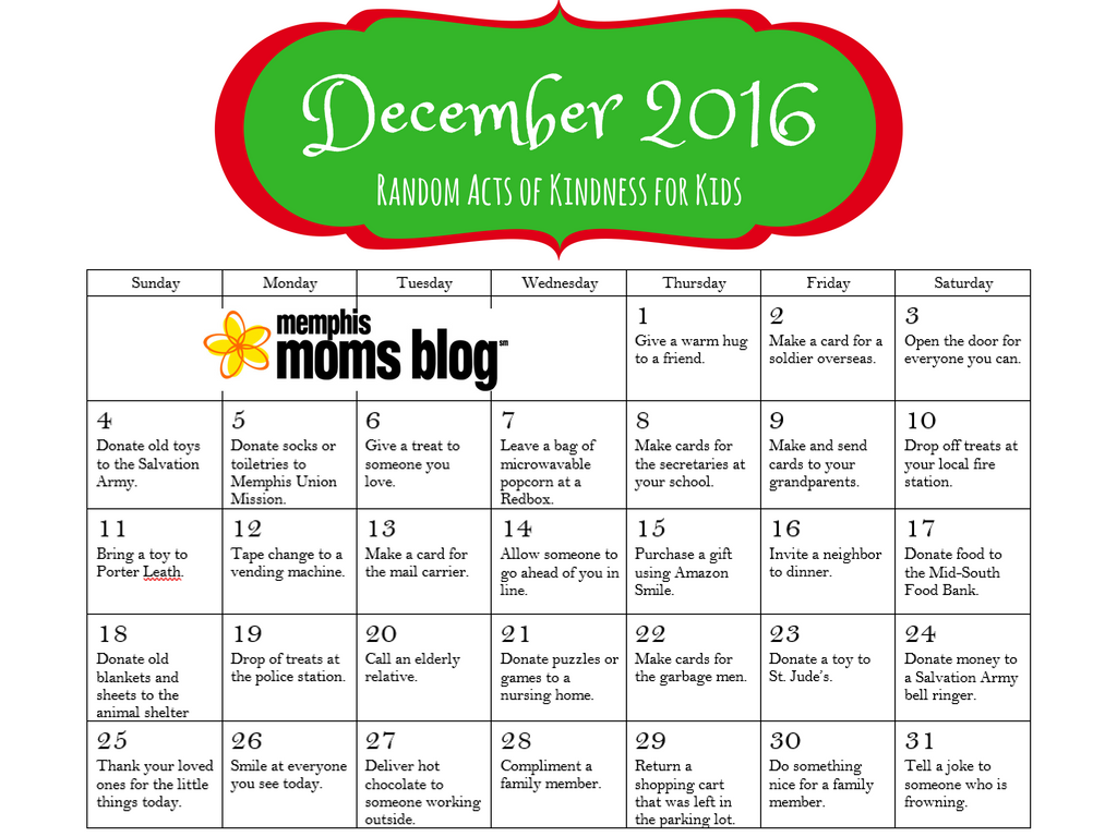 random-acts-of-kindness-calendar-memphis-moms-blog-december-2016