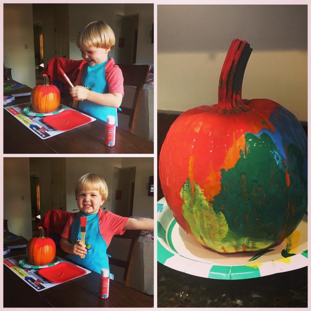 Memphis Fall Break paint a pumpkin