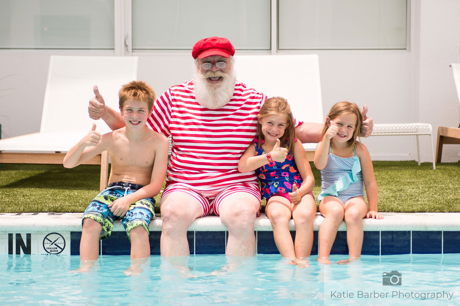 swimming with Santa