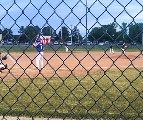 my athlete playing baseball