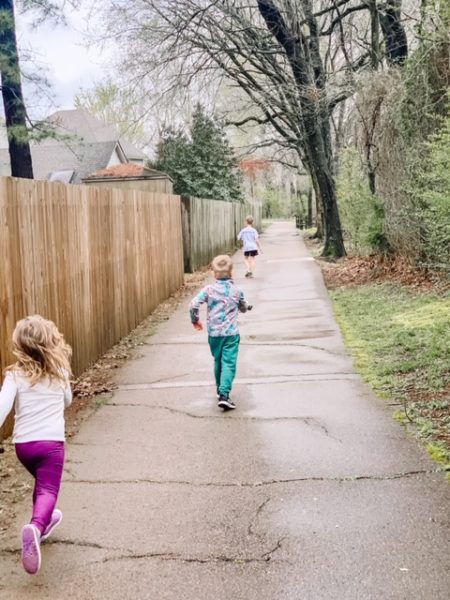 kids running during quarantine