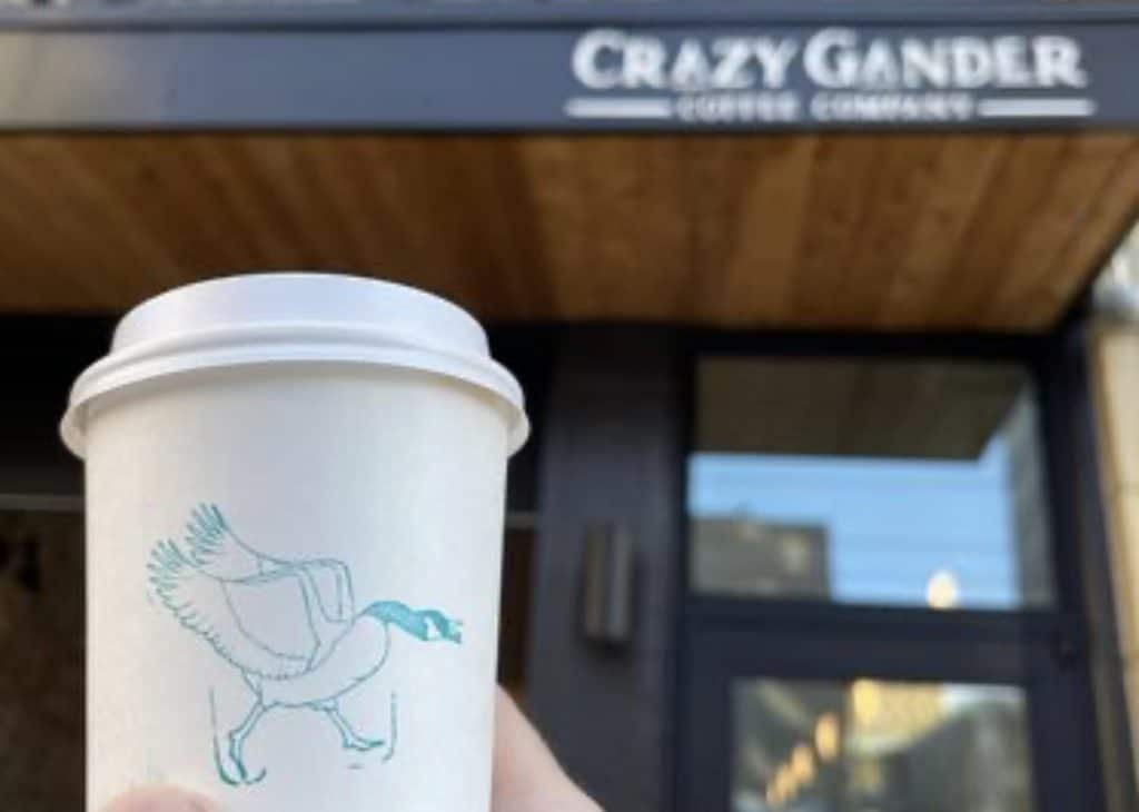 coffee at Crazy Gander