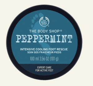 peppermint foot cream brings me joy