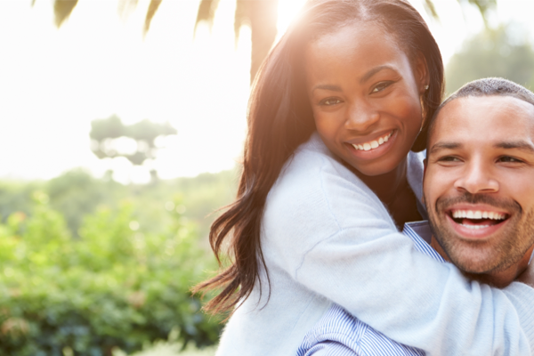 couple embracing before sex