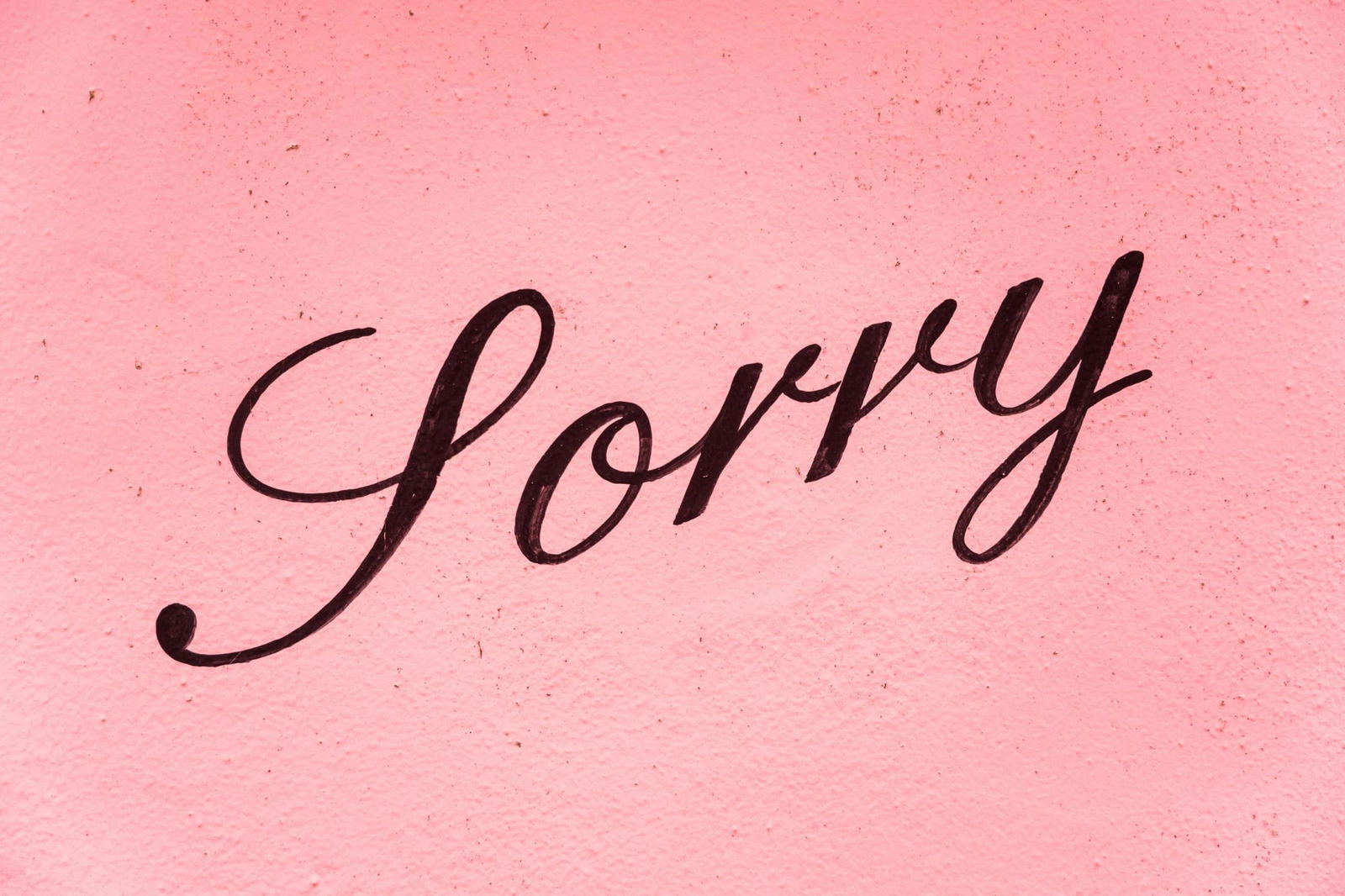 Sorry typography