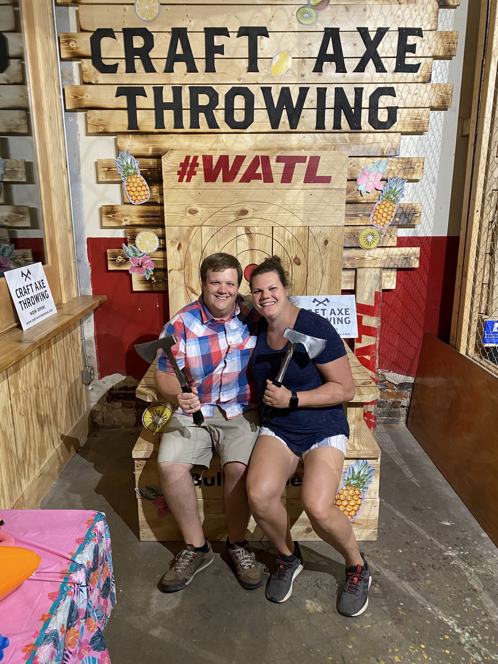 Axe Throwing with my husband was a perfect date night adventure 