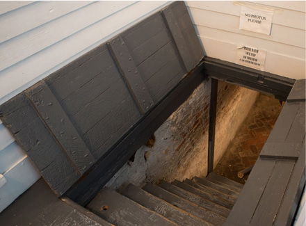 cellar used in the underground railway