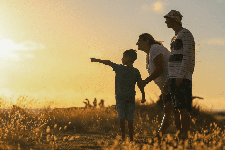 child with his foster parents