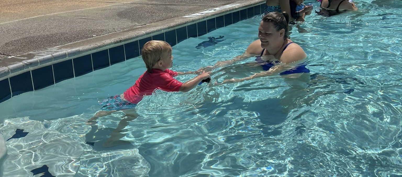 Swimming in the pool