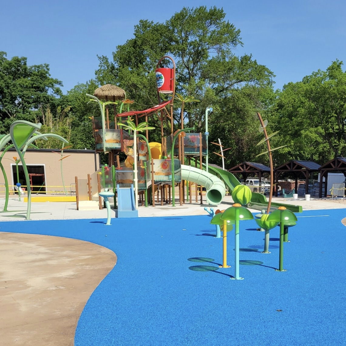 the zoo's splash pad