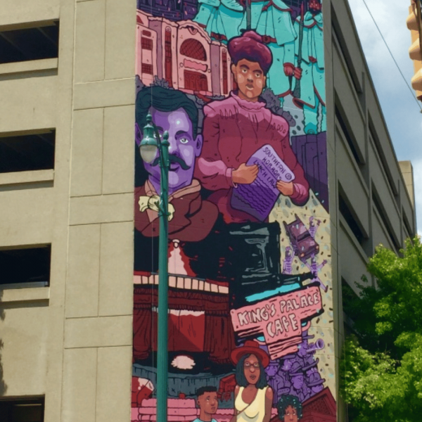 Memphis mural depicting Black historical figures 