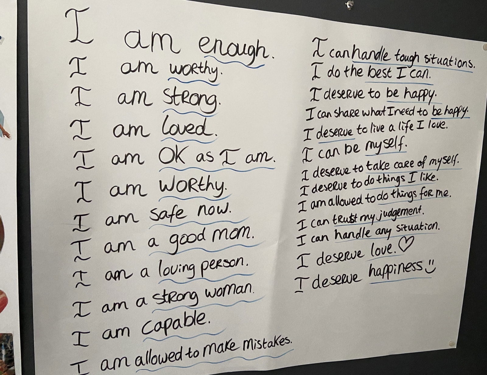 An affirmation board can be the anti-dote to the inevitable mom guilt.