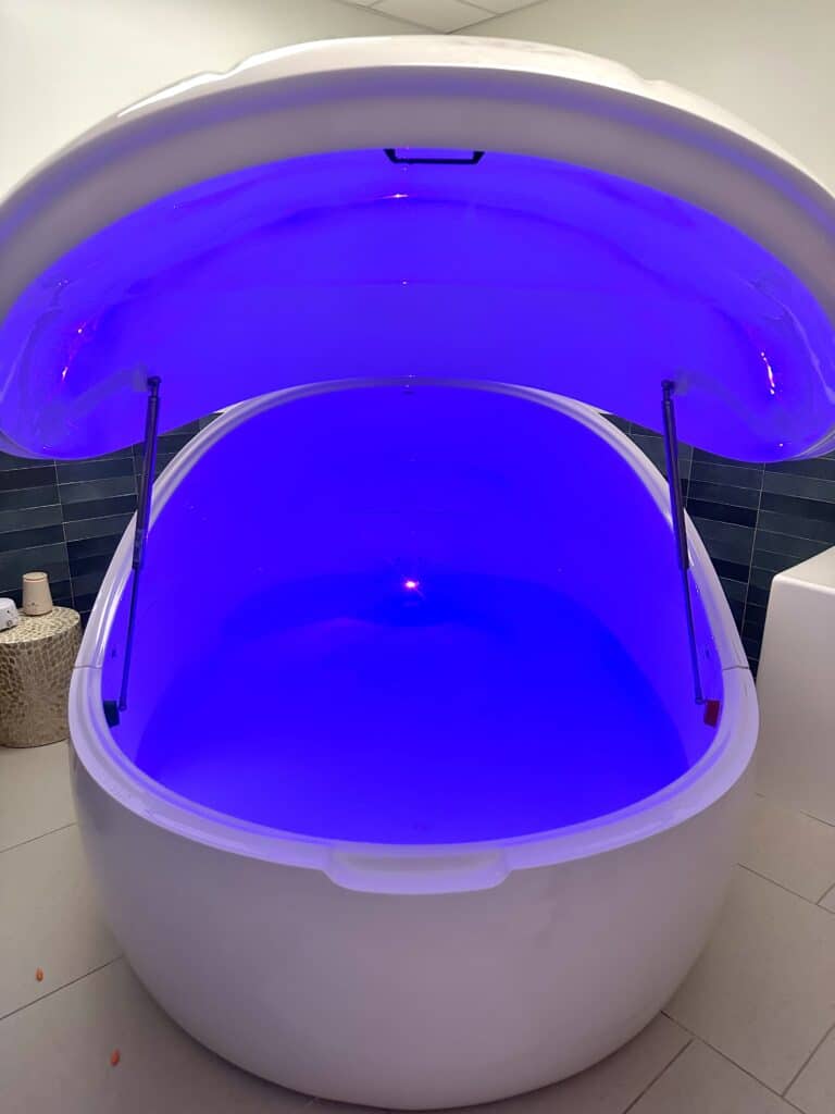 float tank at the spa