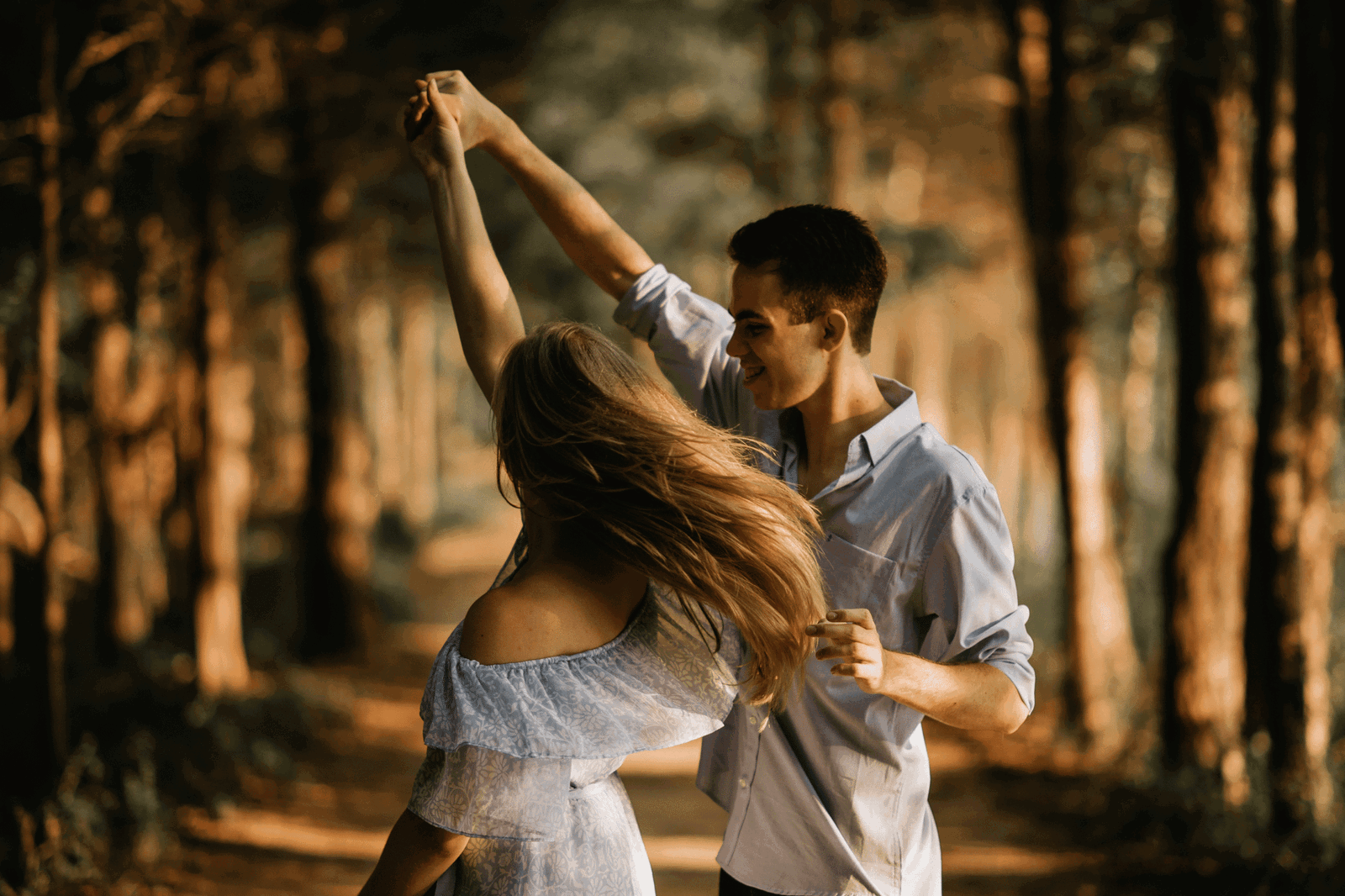 woman dancing with her husband