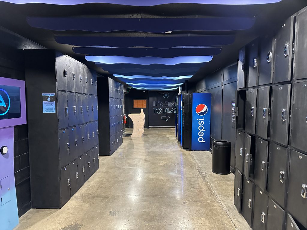 lockers at the adventure museum