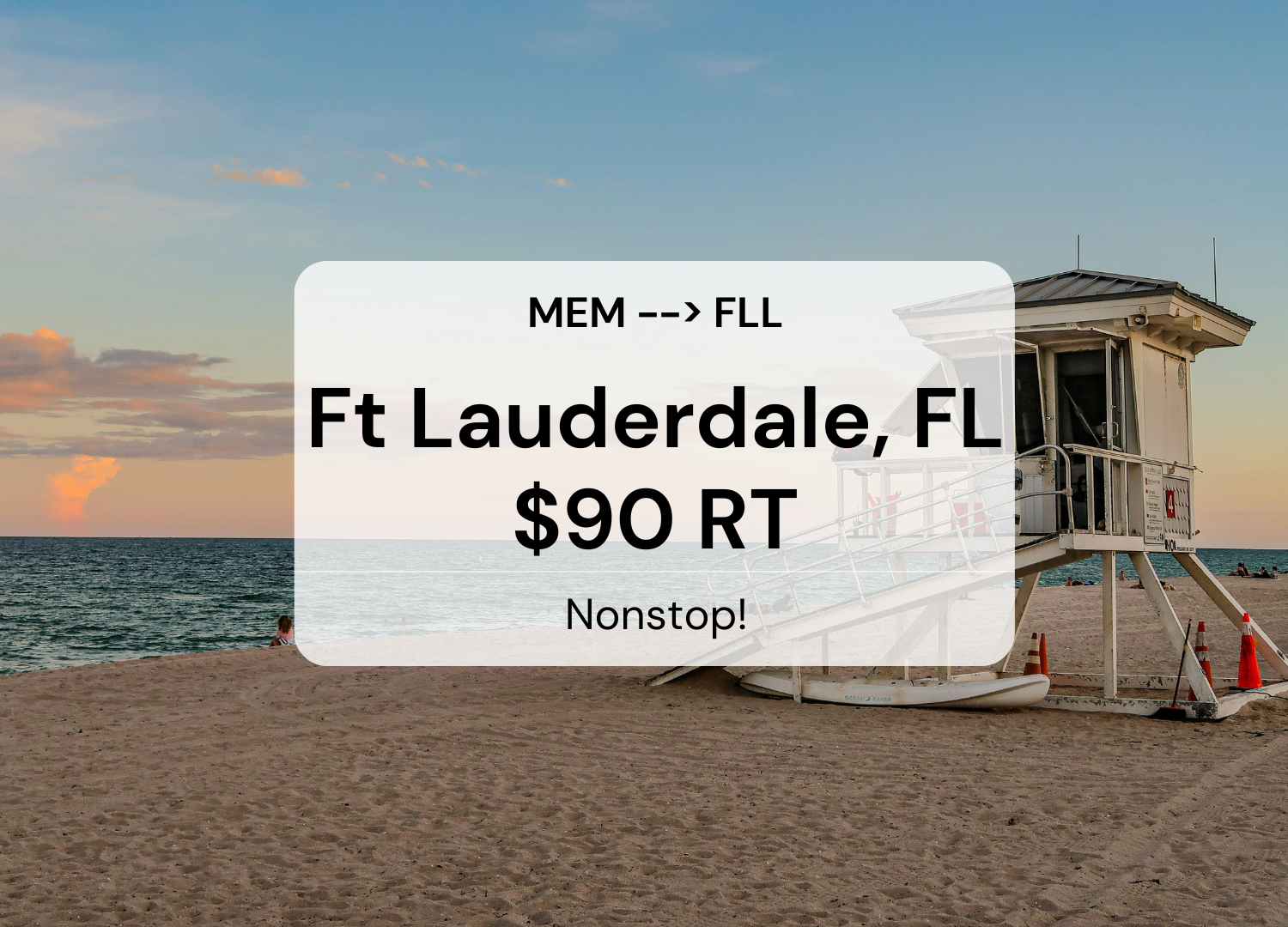 nonstop flight deal to Ft. Lauderdale 