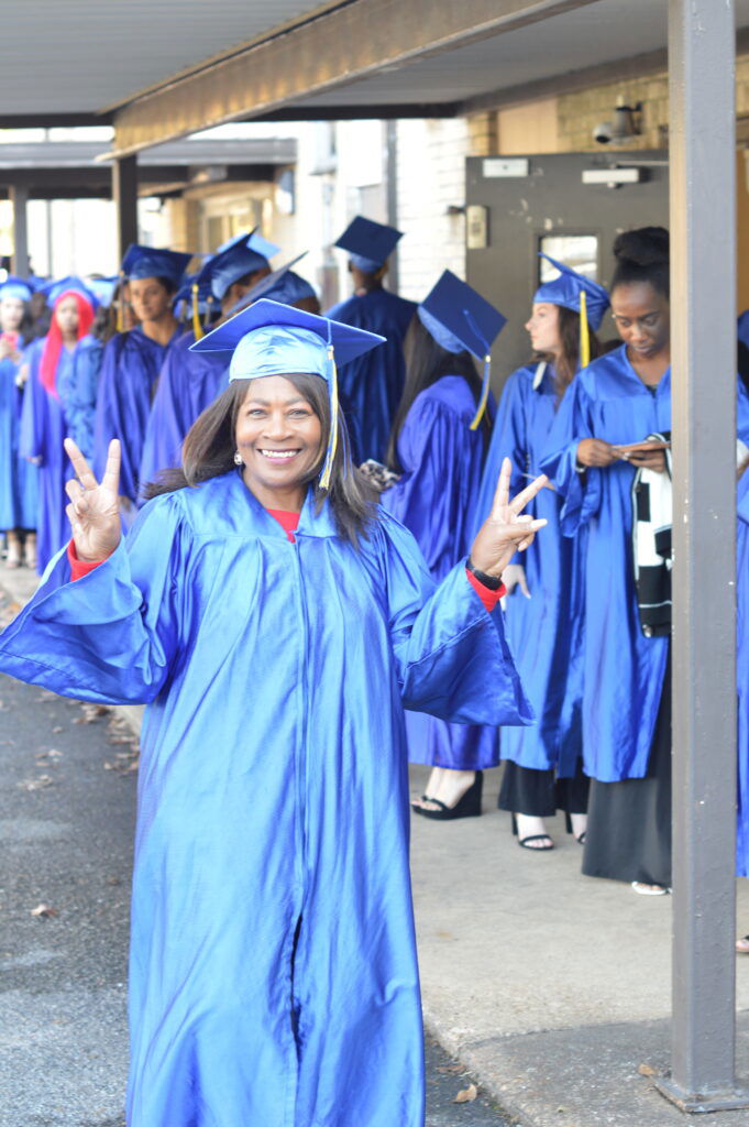 student at graduation 